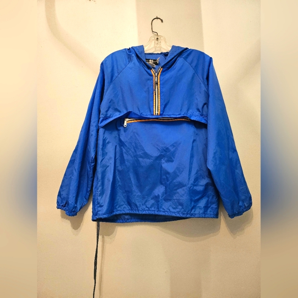 Vintage Hudsons Bay Blue Half Zip Windbreaker | Size XS